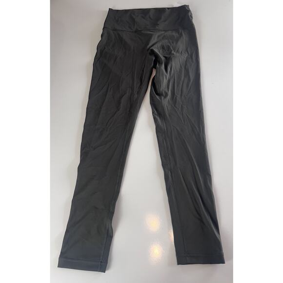 NWT GYMSHARK Legacy Logo Leggings Deep Olive Green Women’s Large Body Fit B7A4E - Picture 2 of 7